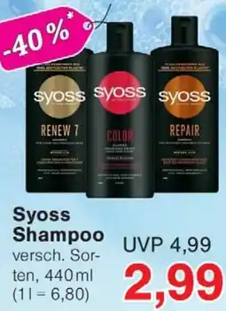 Jawoll Syoss Shampoo Angebot