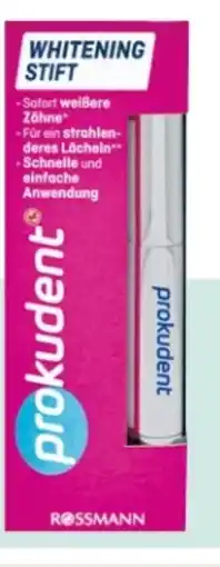 Rossmann Prokudent Whitening Stift Angebot