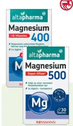 Rossmann Altapharma Magnesium 400 Angebot