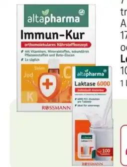 Rossmann Altapharma Laktase 6.000 Angebot