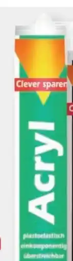 B1 Discount Baumarkt Clever Acryl-Dichtmasse Angebot