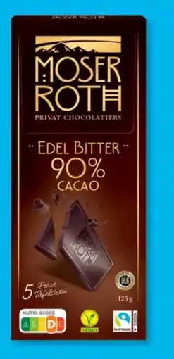 Aldi Süd Moser Roth Edelbitter Schokolade Vegan Angebot