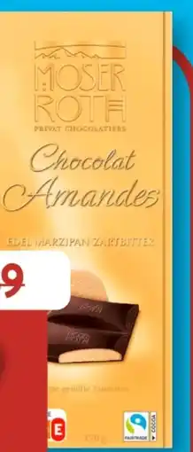 Aldi Süd Moser Roth Chocolat Amandes Angebot