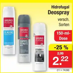 Zimmermann Hidrofugal deospray Angebot