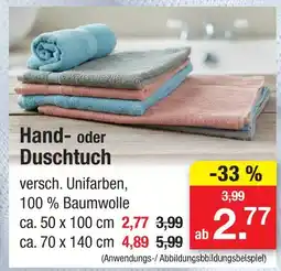 Zimmermann Hand- oder duschtuch ca. 50 x 100 cm Angebot