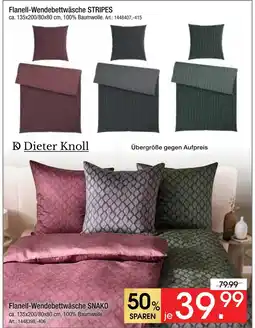 Zurbrüggen Dieter knoll flanell-wendebettwäsche stripes Angebot
