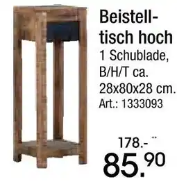 Zurbrüggen Beistelltisch hoch Angebot