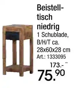 Zurbrüggen Beistelltisch niedrig Angebot