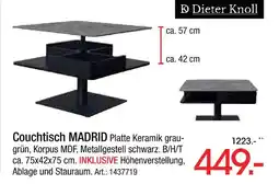 Zurbrüggen Dieter knoll couchtisch madrid Angebot