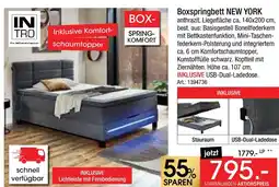 Zurbrüggen Intro boxspringbett new york Angebot