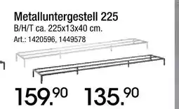 Zurbrüggen Metalluntergestell 225 Angebot