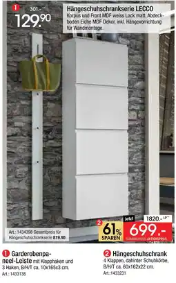 Zurbrüggen Garderobenpaneel-leiste Angebot