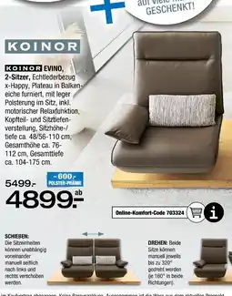 Ostermann Koinor evino 2-sitzer Angebot