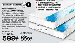 Ostermann Taschenfederkernmatratze aqua ortho 700 Angebot