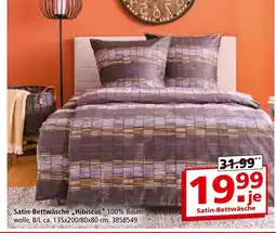 Segmüller Satin-bettwäsche hibiscus Angebot
