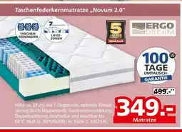 Segmüller Ergo dream taschenfederkernmatratze novum 2.0 Angebot