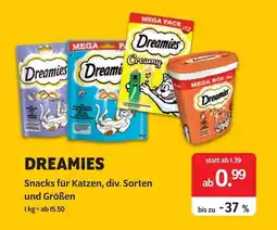 Das Futterhaus Dreamies snacks für katzen Angebot