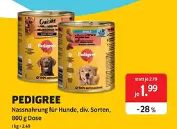 Das Futterhaus Pedigree nassnahrung für hunde Angebot