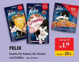 Das Futterhaus Felix snacks für katzen Angebot