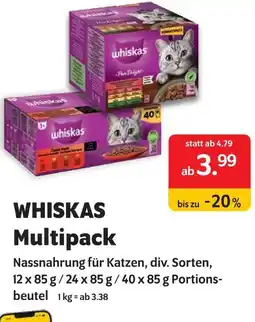 Das Futterhaus Whiskas multipack Angebot