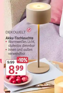 Rossmann Dekowelt akku-tischleuchte Angebot