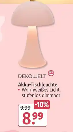 Rossmann Dekowelt akku-tischleuchte Angebot