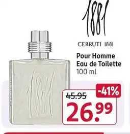 Rossmann Cerruti 1881 pour homme eau de toilette Angebot