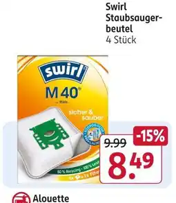Rossmann Swirl staubsaugerbeutel m40 Angebot