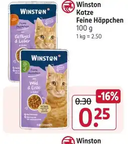 Rossmann Winston katze feine häppchen mit geflügel & leber Angebot