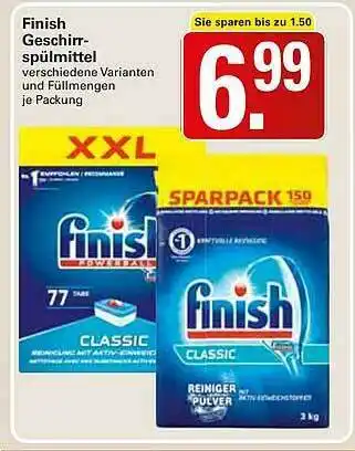 WEZ Finish Geschirrspülmittel Angebot