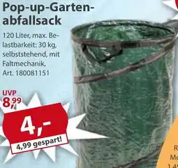Sonderpreis Baumarkt Pop-up-Gartenabfallsack Angebot
