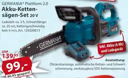 Sonderpreis Baumarkt GERMANIA Plattform 2.0 Akku-Kettensägen-Set 20 V Angebot