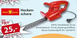 Sonderpreis Baumarkt WOLF Garten Heckenschere Angebot