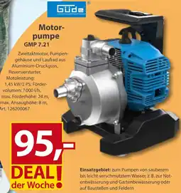 Sonderpreis Baumarkt Güde Motorpumpe GMP 7.21 Angebot