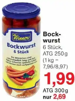Jawoll Winners Bockwurst Angebot