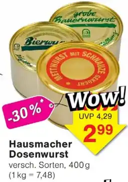 Jawoll Hausmacher Dosenwurst Angebot