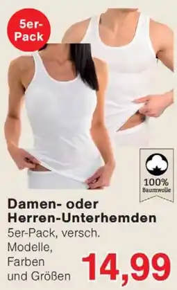Jawoll Damen- oder Herren-Unterhemden Angebot