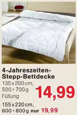 Jawoll 4-Jahreszeiten Stepp-Bettdecke Angebot