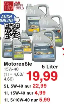 Jawoll JAN PROFI TOOLS Motorenöle Angebot