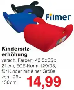Jawoll Filmer Kindersitzerhöhung Angebot