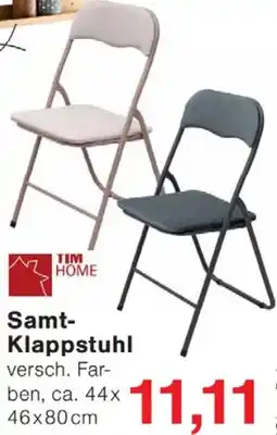 Jawoll TIM HOME Samt Klappstuhl Angebot