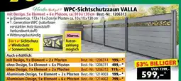 Norma WPC-Sichtschutzzaun VALLA Angebot