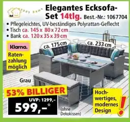 Norma Elegantes Ecksofa-Set 14tlg Angebot