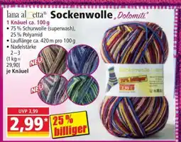 Norma Sockenwolle „Dolomiti“ Angebot