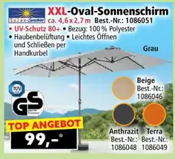 Norma XXL-Oval-Sonnenschirm Angebot