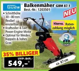Norma Balkenmäher GBM 87.1 Angebot