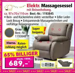 Norma Elektr. Massagesessel mit Beinanhebung Angebot