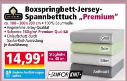 Norma Boxspringbett-Jersey-Spannbetttuch „Premium“ Angebot