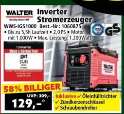 Norma WALTER Inverter Stromerzeuger Angebot