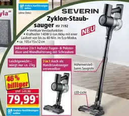 Norma SEVERIN Zyklon-Staubsauger HV 7192 Angebot